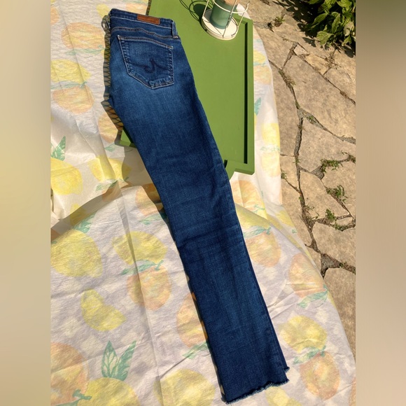 ag adriano goldschmied the middi mid rise dark legging 25r $235 - Picture 2 of 8